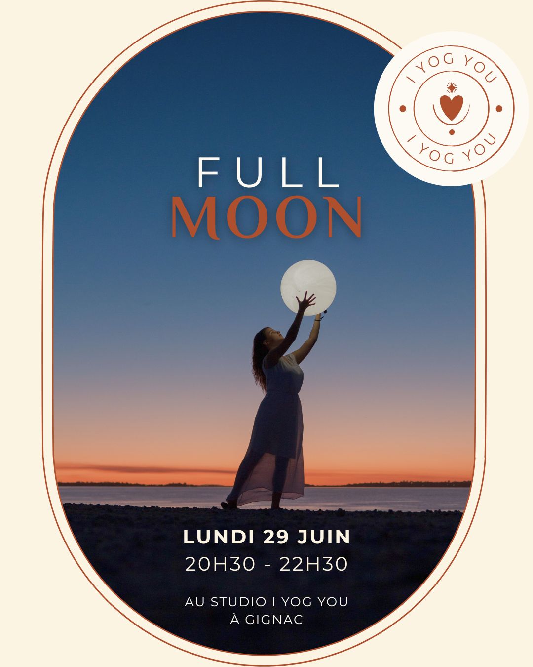 full moon pleine lune atelier yoga studio I YOG YOU Gignac Hérault